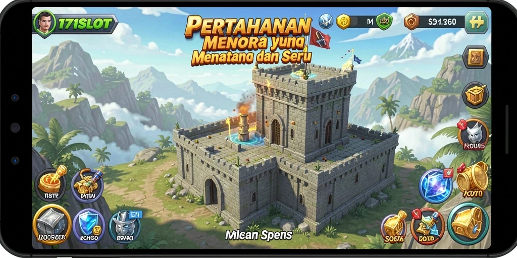 Gameplay seru 171SLOT dalam menghadapi gelombang musuh.