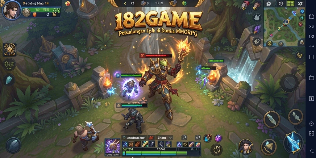 Screenshot menarik dari gameplay 182GAME yang menunjukkan petualangan epik.
