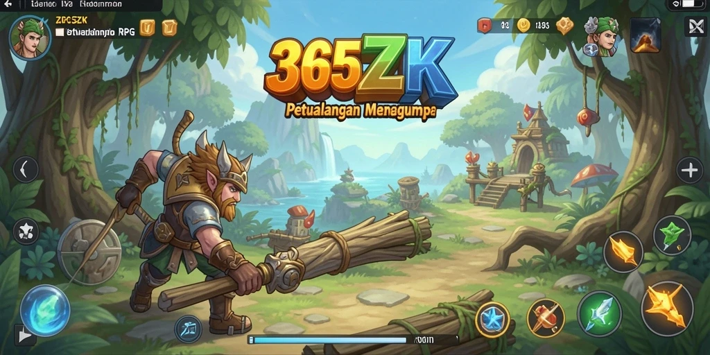 Tampilan aksi mendebarkan dari gameplay RPG 365ZK yang penuh petualangan.