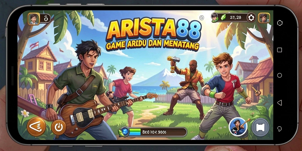 Tampilan menegangkan dari gameplay ARISTA88 yang penuh aksi.