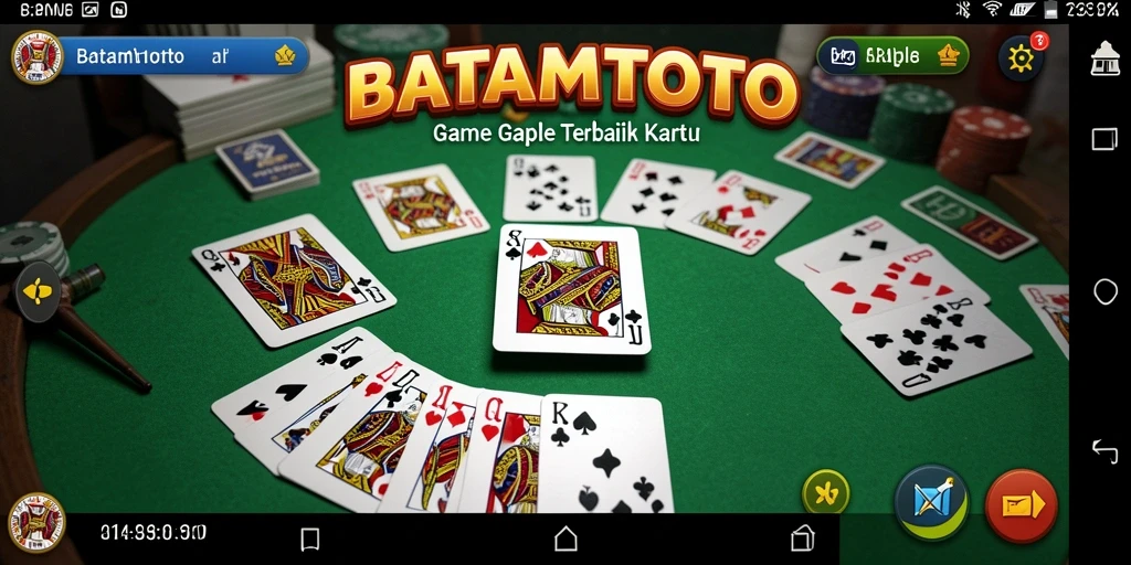 Tampilan gameplay seru dan interaktif dari BATAMTOTO di meja Gaple.