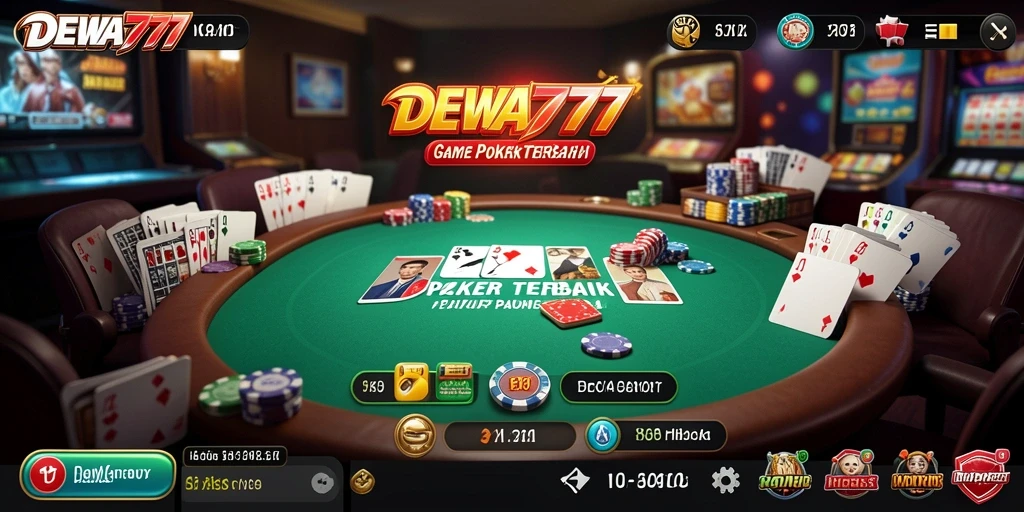 Tampilan DEWA777 dengan gameplay poker yang menarik.