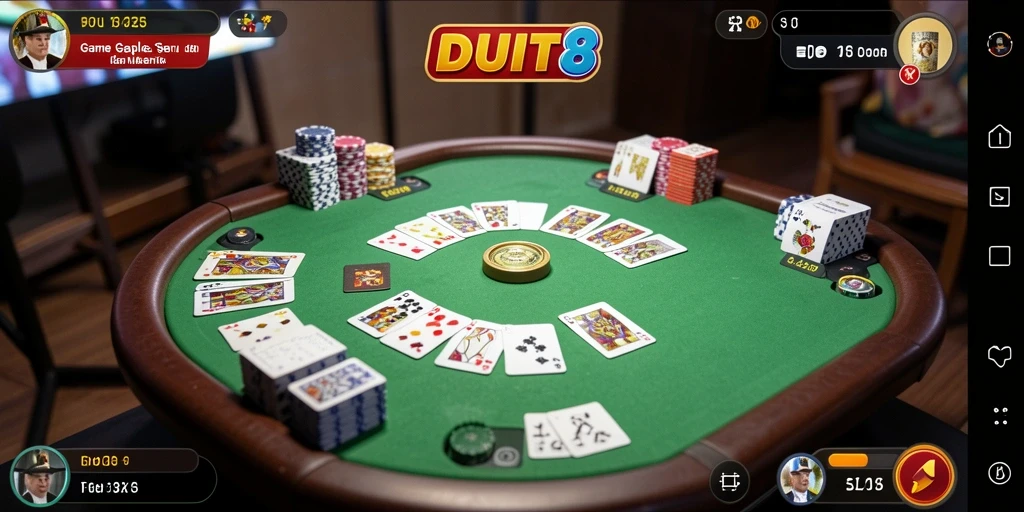 Tampilan gameplay Gaple yang menarik dan interaktif.