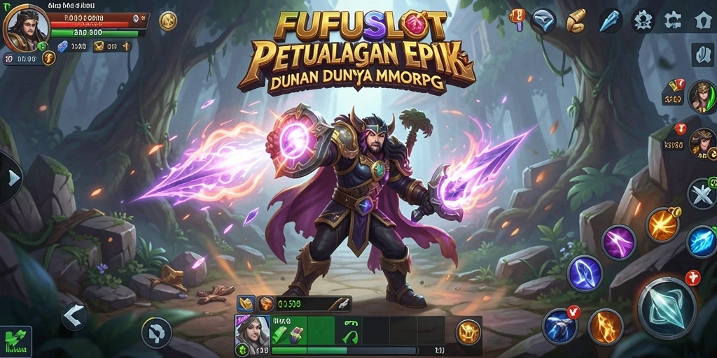 Tampilan gameplay epik di dunia FUFUSLOT yang memukau.