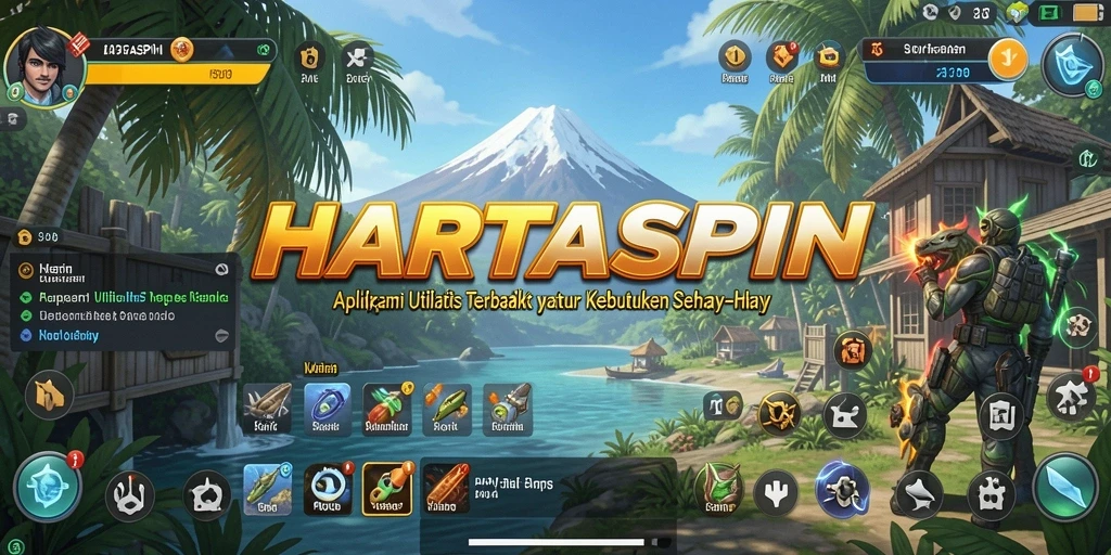 Tampilan antarmuka HARTASPIN yang intuitif dan user-friendly.