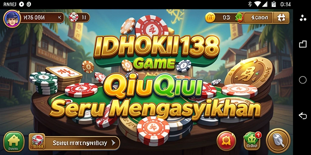 Tampilan gameplay seru dari IDRHOKI138 QiuQiu.