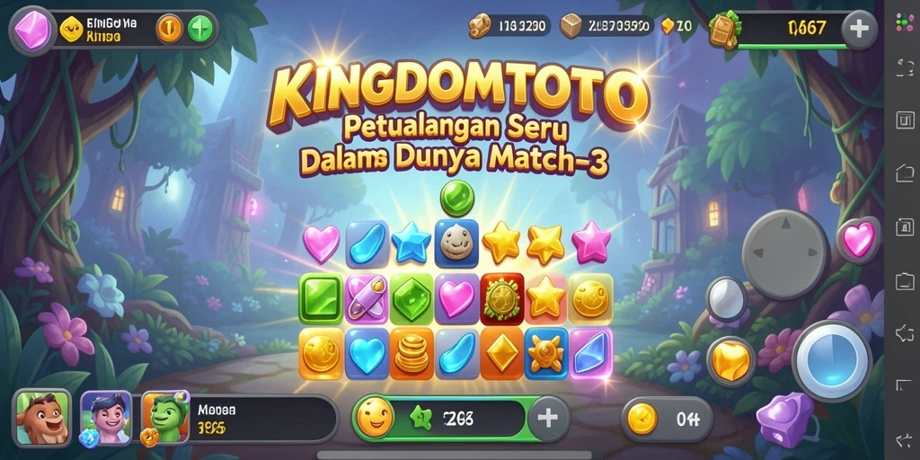 Tampilan gameplay KINGDOMTOTO yang seru dan penuh warna.