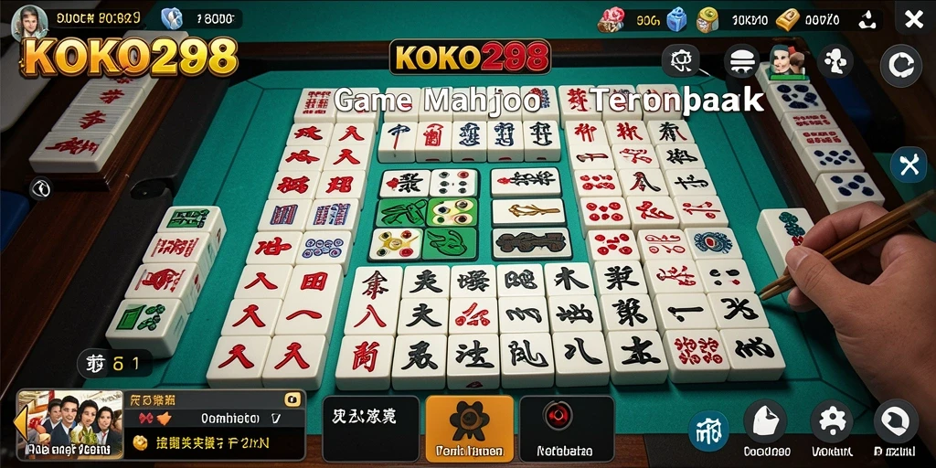 Tampilan gameplay KOKO288 dengan ubin Mahjong yang menarik.