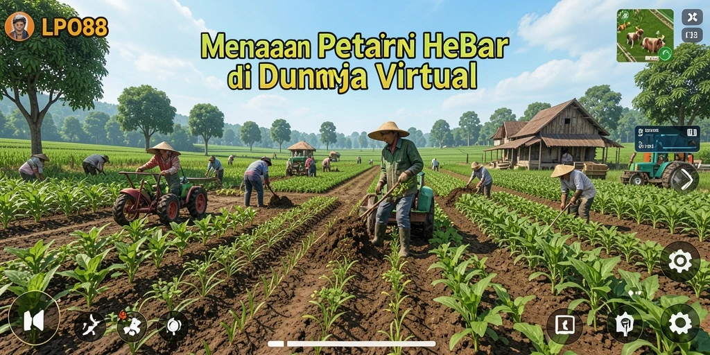 Tangkapan layar LPO88 menampilkan aktivitas bertani yang seru dan mengasyikkan.