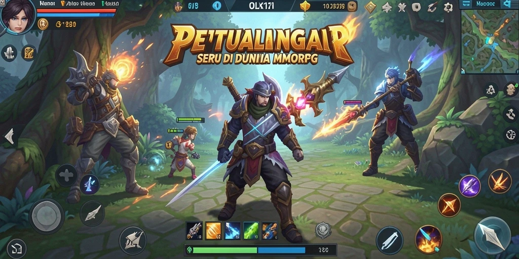 Tangkapan layar menampilkan aksi mendebarkan dalam permainan MMORPG.