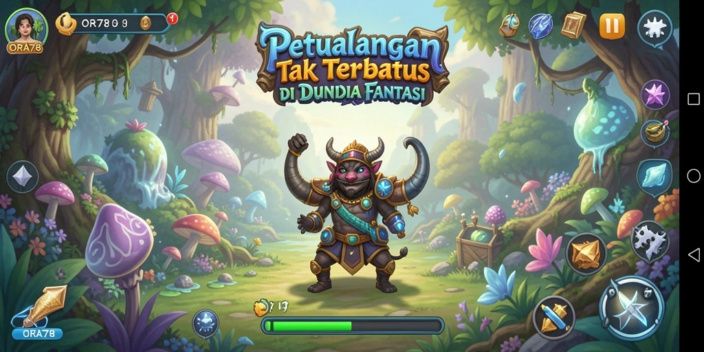 Screenshot menunjukkan gameplay seru di dunia petualangan ORA78.