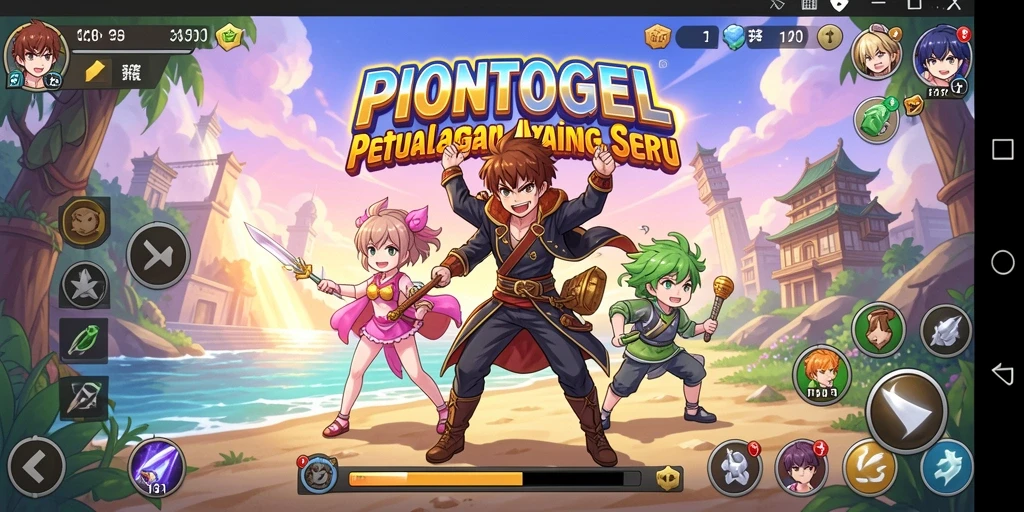 Tangkapan layar PIONTOGEL dengan aksi seru dan karakter Anime menawan.