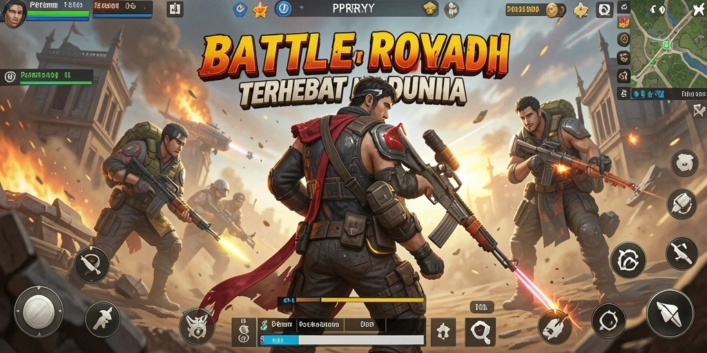 Tampilan gameplay menarik dari PPRRYY dalam pertarungan Battle Royale.