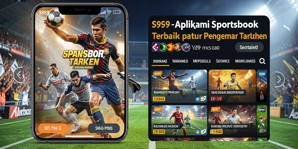 Tangkapan layar S9S9 menampilkan antarmuka taruhan olahraga yang intuitif.