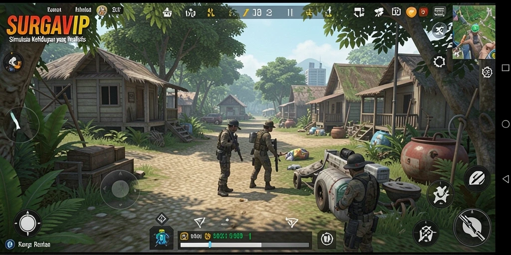 Gameplay SURGAVIP menampilkan interaksi sosial yang mendalam di dunia virtual.