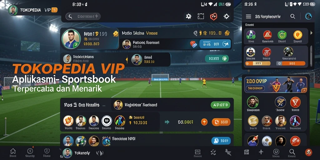 Tampilan aplikasi TOKOPEDIAVIP yang menarik dan informatif.