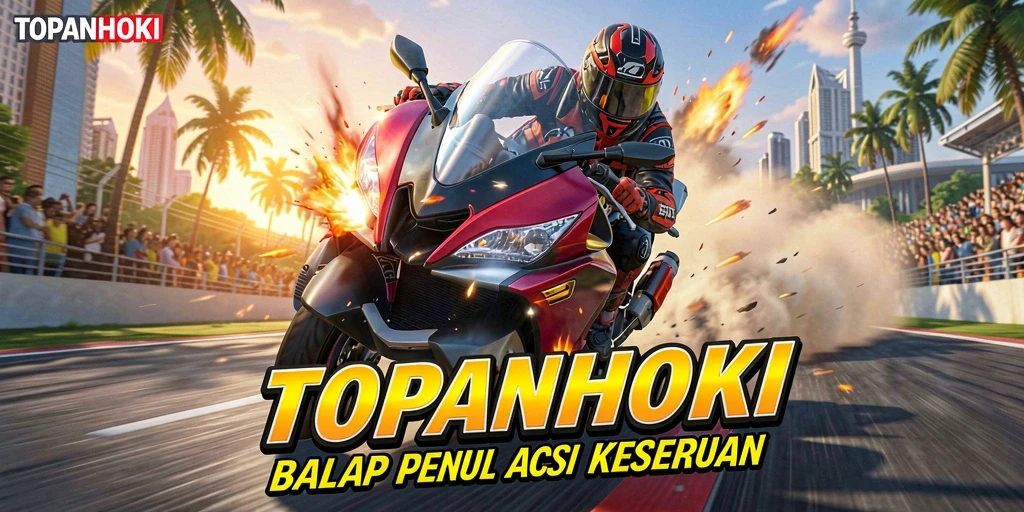 Gameplay seru dan menegangkan dalam balapan TOPANHOKI.