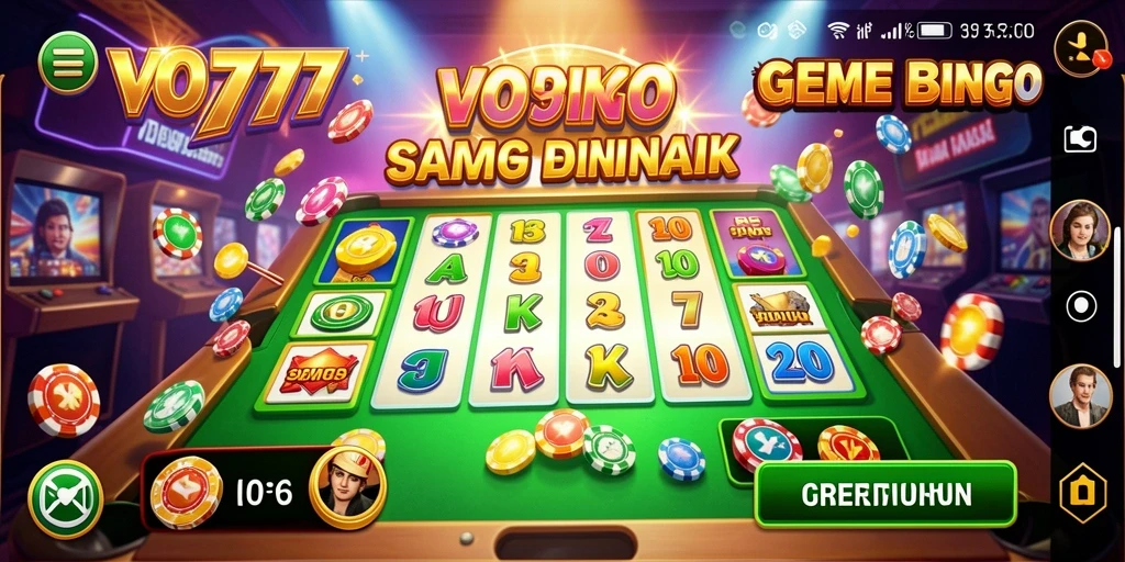 Tampilan gameplay Bingo yang seru dan interaktif.