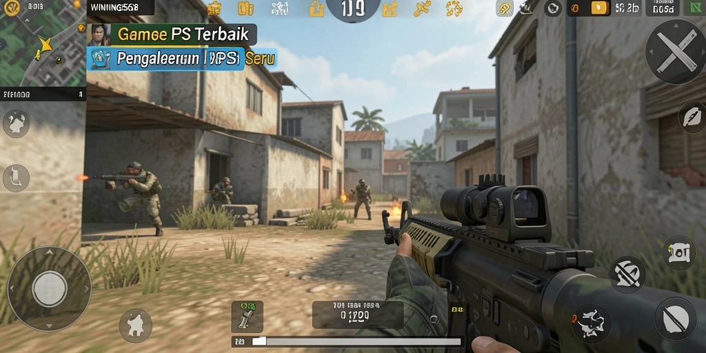 Gameplay seru WINNING568 dengan aksi tembak-menembak intens.
