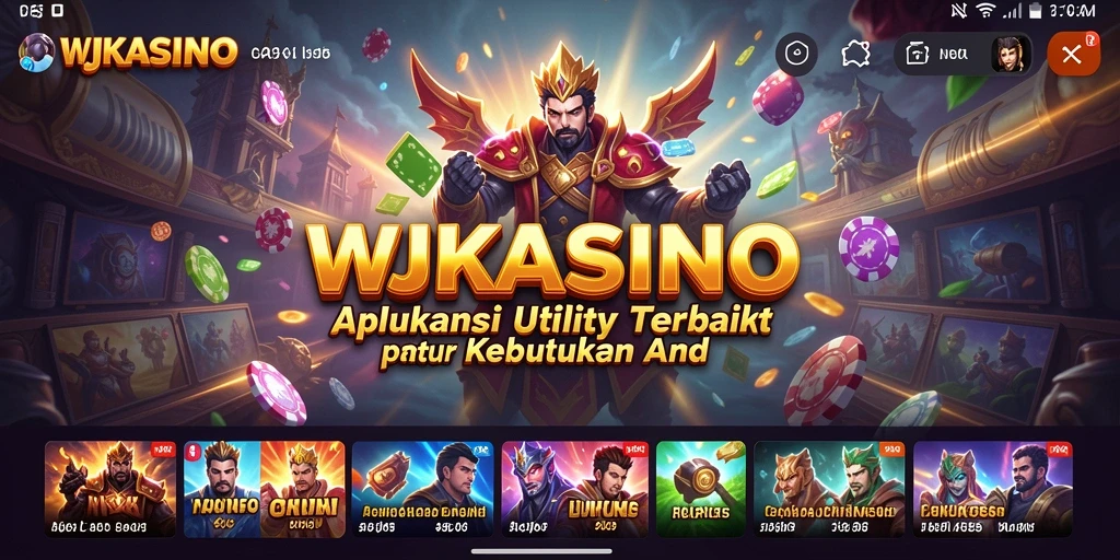 Tampilan antarmuka menarik dari WJKASINO yang memudahkan pengguna.