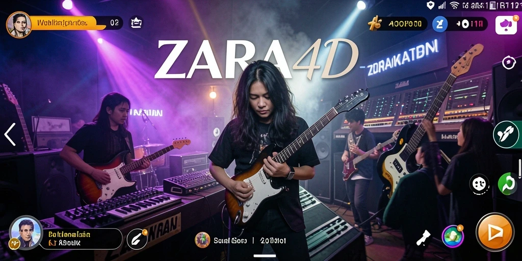 Tampilan gameplay ZARA4D yang penuh warna dan interaktif.