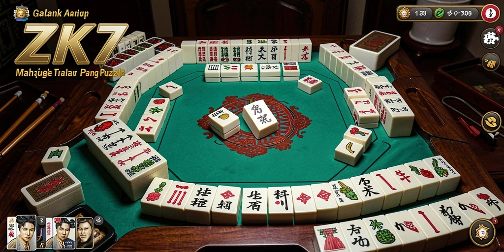 Screenshot dari ZK7 yang menunjukkan keseruan gameplay Mahjong.